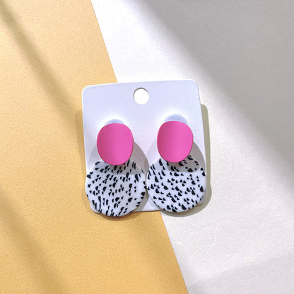 1 Pair Fashion Polka Dots Soft Clay Women's Drop Earrings