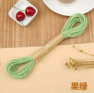 Color hemp rope 3 strands 1.5mm/2mm 10m photo wall special hemp rope DIY hand-woven hemp rope decorative rope