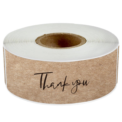 Hot-Selling Kraft Paper Thank You Stickers