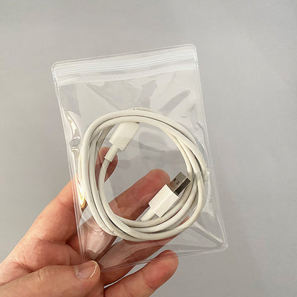 One piece, wholesale price, sealed bag, bracelet, jewelry, PVC jewelry bag, Wenwan earrings, storage, transparent plastic self-sealing bag.