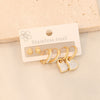 Fashion Heart Stainless Steel Electroplating Earrings