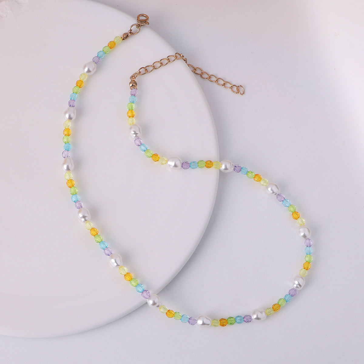 Simple Style Irregular Beaded Pearl Necklace