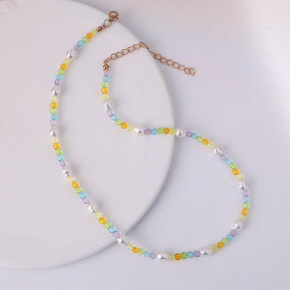 Simple Style Irregular Beaded Pearl Necklace