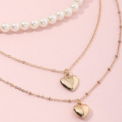 Wholesale Jewelry Retro Multilayer Children's Pearl Necklace Gooddiy