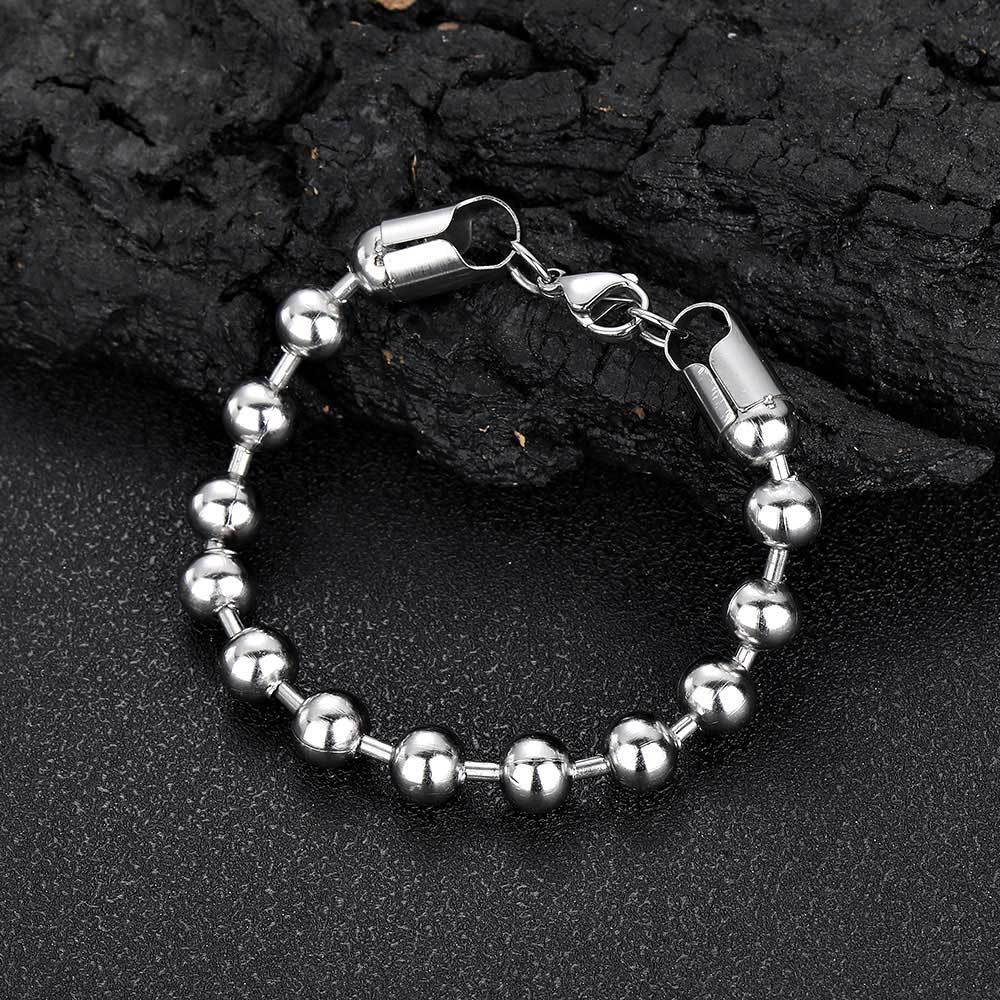 Hip-hop Geometric Stainless Steel Plating Bracelets Necklace