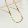 Cross-border popular copper-plated 14K real gold water ripple clavicle chain literary retro Internet celebrity with the same versatile personality necklace