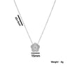 Minimalist Round Geometric Stainless Steel 18K Gold Plated Necklaces