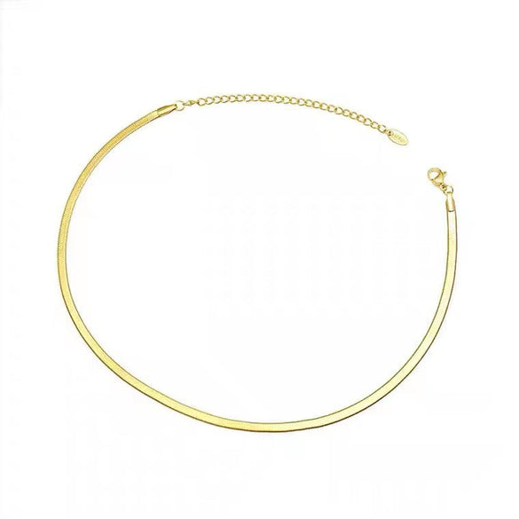 U-Shape Titanium Steel 18K Gold Plated Necklaces