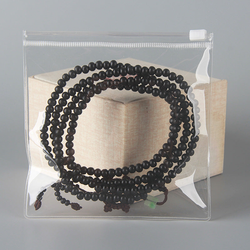 One piece, wholesale price, sealed bag, bracelet, jewelry, PVC jewelry bag, Wenwan earrings, storage, transparent plastic self-sealing bag.