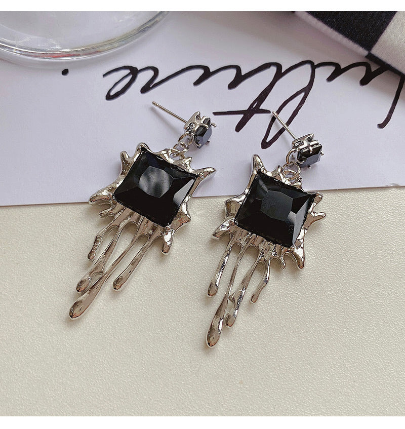 Sweet Tassel Butterfly Bow Knot Imitation Pearl Alloy Copper Inlay Artificial Gemstones Drop Earrings 1 Pair