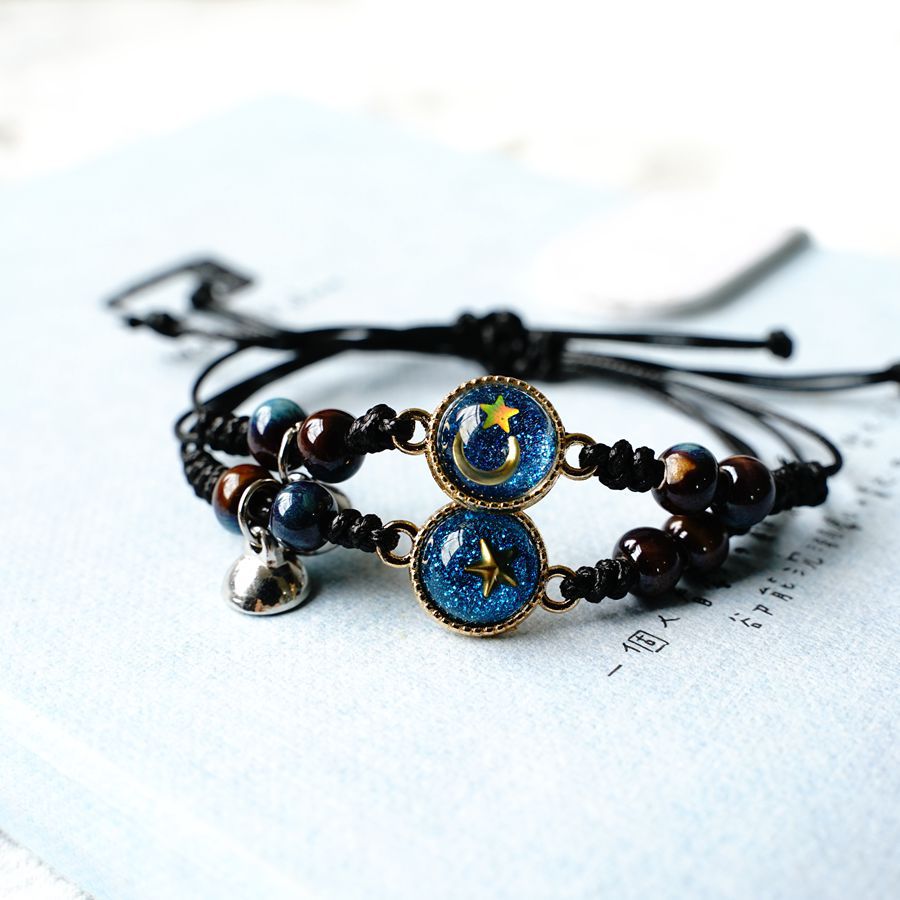 Simple Style Constellation Alloy Epoxy Bracelets