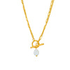 Chain Irregular Geometric Titanium Steel Electroplating Necklaces