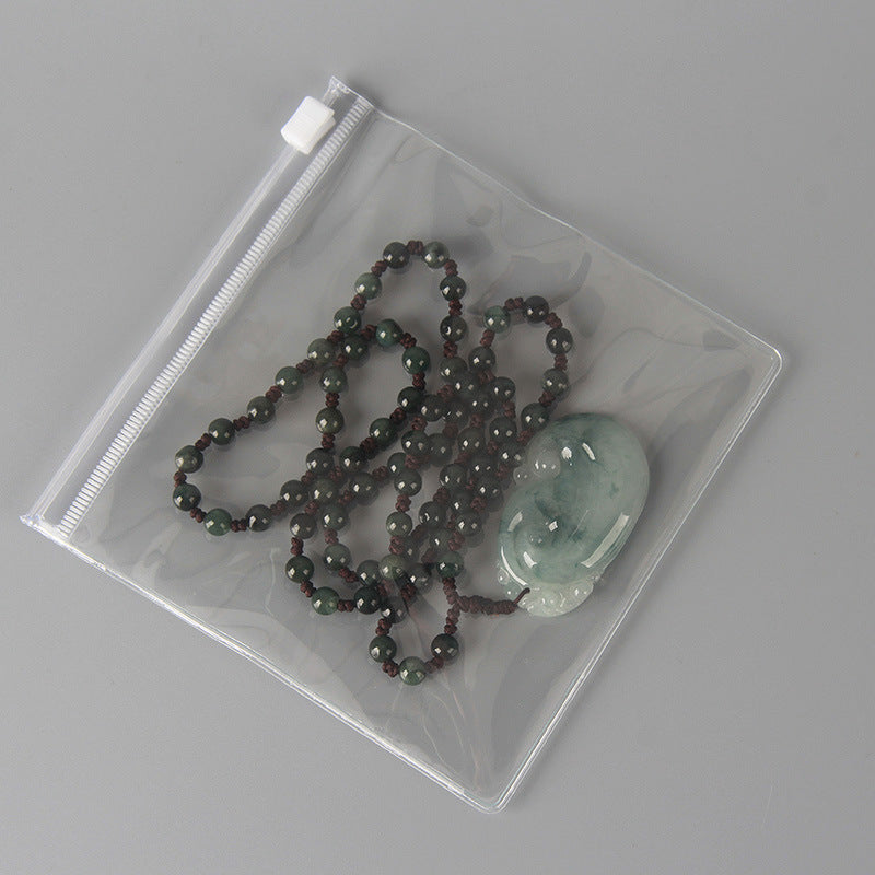 One piece, wholesale price, sealed bag, bracelet, jewelry, PVC jewelry bag, Wenwan earrings, storage, transparent plastic self-sealing bag.