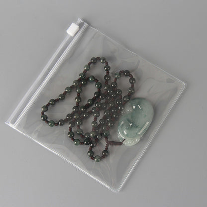 Spot INS sealed bag wholesale portable small jewelry earrings storage finishing transparent plastic PVC self-sealing bag