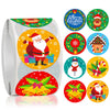 Wholesale Roll Christmas Sealing Stickers Merry Christmas Gifts Stickers Holiday Decoration Self-adhesive Labels