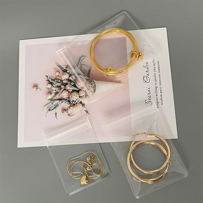 One EVA anti-oxidation pure white transparent jewelry bag in stock, bracelet, earrings, necklace, ring jewelry storage bag.