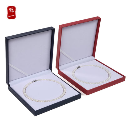 High-end PU leather pearl necklace jewelry box Mother's Day gift box jewelry generous packaging gift box wholesale