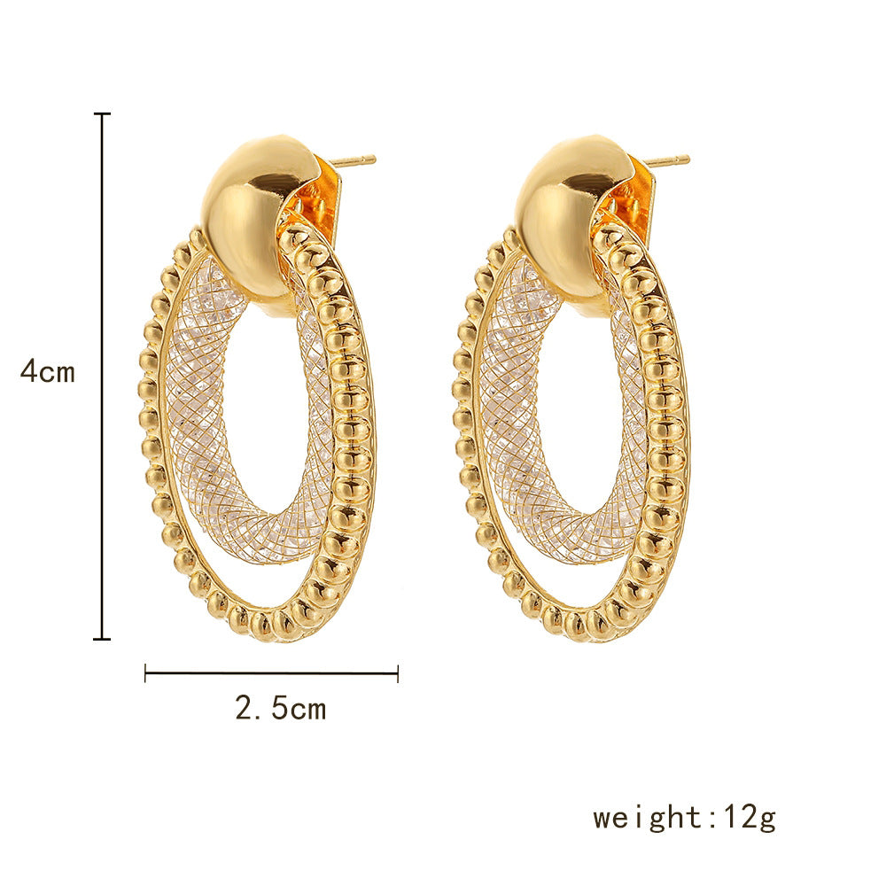 1 Pair Fashion Geometric Alloy Plating Women's Drop Earrings