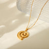 IG Style Conch Geometric Stainless Steel Electroplating Necklaces