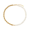 Casual Pearl Geometric Stainless Steel 18K Gold Plated Necklaces