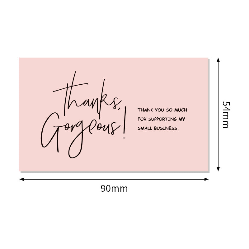 Wholesale Pink Thank You Cards for Gift Packaging