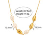 Casual Pearl Geometric Stainless Steel 18K Gold Plated Necklaces
