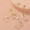 European And American Fashion Creative Butterfly C-shaped Flower Resin Earrings
