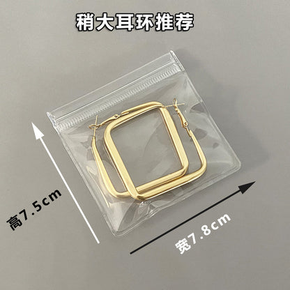 One piece, wholesale price, sealed bag, bracelet, jewelry, PVC jewelry bag, Wenwan earrings, storage, transparent plastic self-sealing bag.