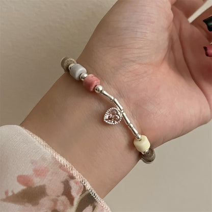 Sweet Heart Shape Alloy Plating Women's Bracelets