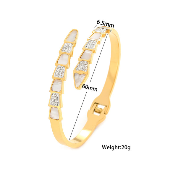 Ellipse Stainless Steel Electroplating Bangles