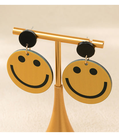 1 Pair Ig Style Simple Style Smiley Face Arylic Drop Earrings