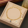 Expressive Eye Stainless Steel Electroplating Necklaces