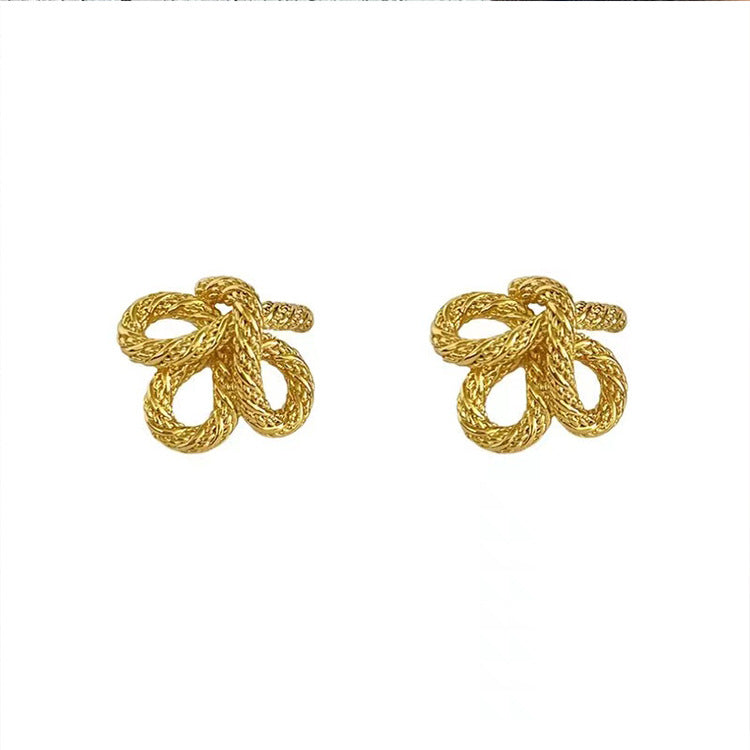 1 Pair Elegant Bow Knot Alloy Ear Studs