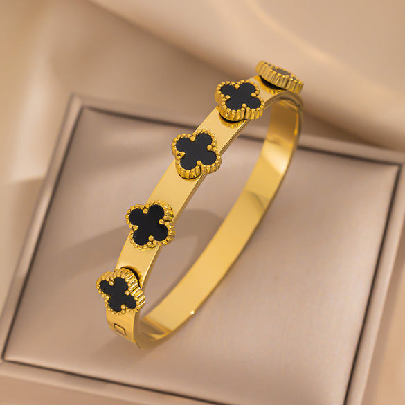 Ellipse Stainless Steel Electroplating Bangles