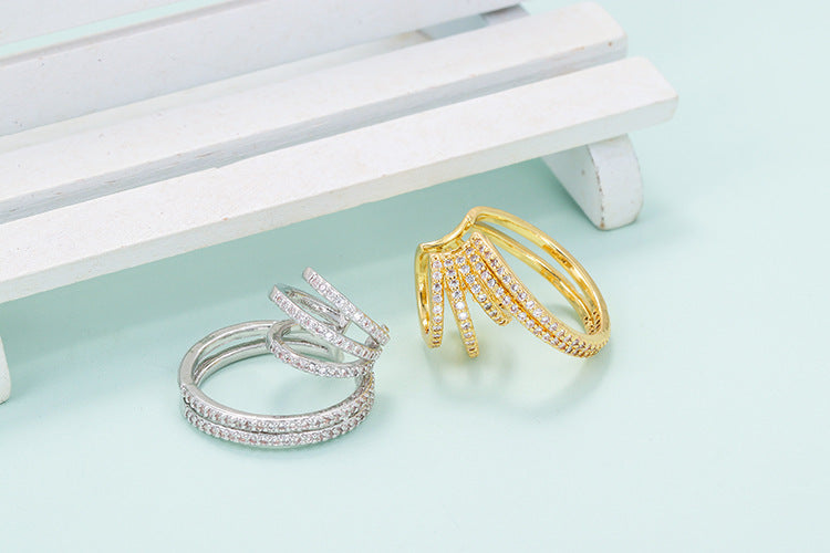 Fashion Multi-layer Simple Style Hoop Ear Clips Set