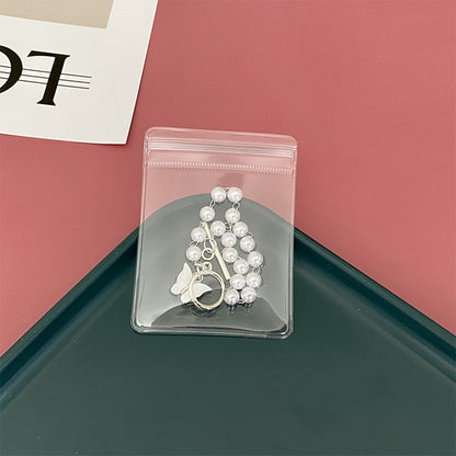 Pack of 10 wholesale PVC transparent jewelry bags, bracelets, earrings, studs, necklaces, storage bags, rings, trinkets, storage.