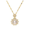 Natural Geometric Titanium Steel 18K Gold Plated Necklaces