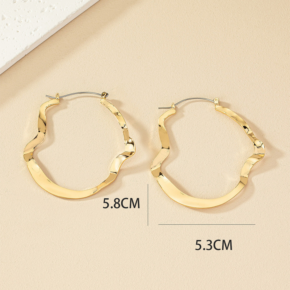 1 Pair Simple Style Geometric Plating Alloy Earrings