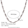 Minimalist Stripe Geometric Stainless Steel Electroplating Necklaces