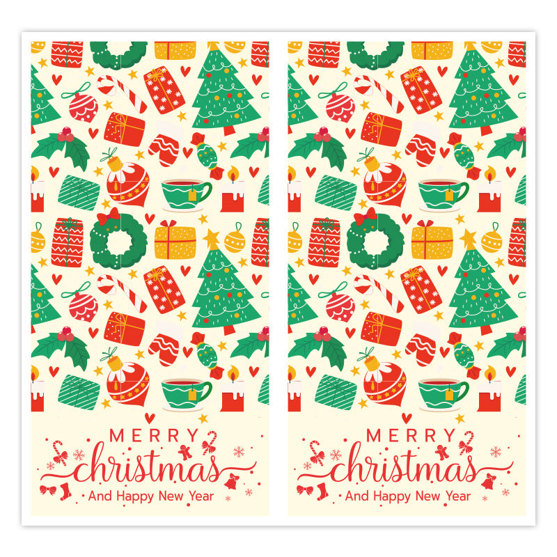 Christmas and New Year Gift Box Sealing Stickers