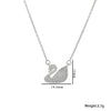 Animal Geometric Titanium Steel 18K Gold Plated Necklaces