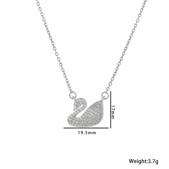 Animal Geometric Titanium Steel 18K Gold Plated Necklaces