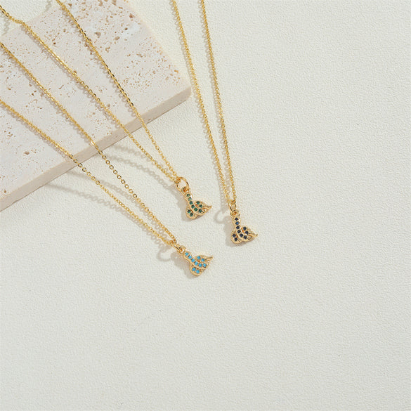 European and American popular copper-plated 14K real gold personality snake pendant ins-style versatile personality trendy necklace clavicle chain female