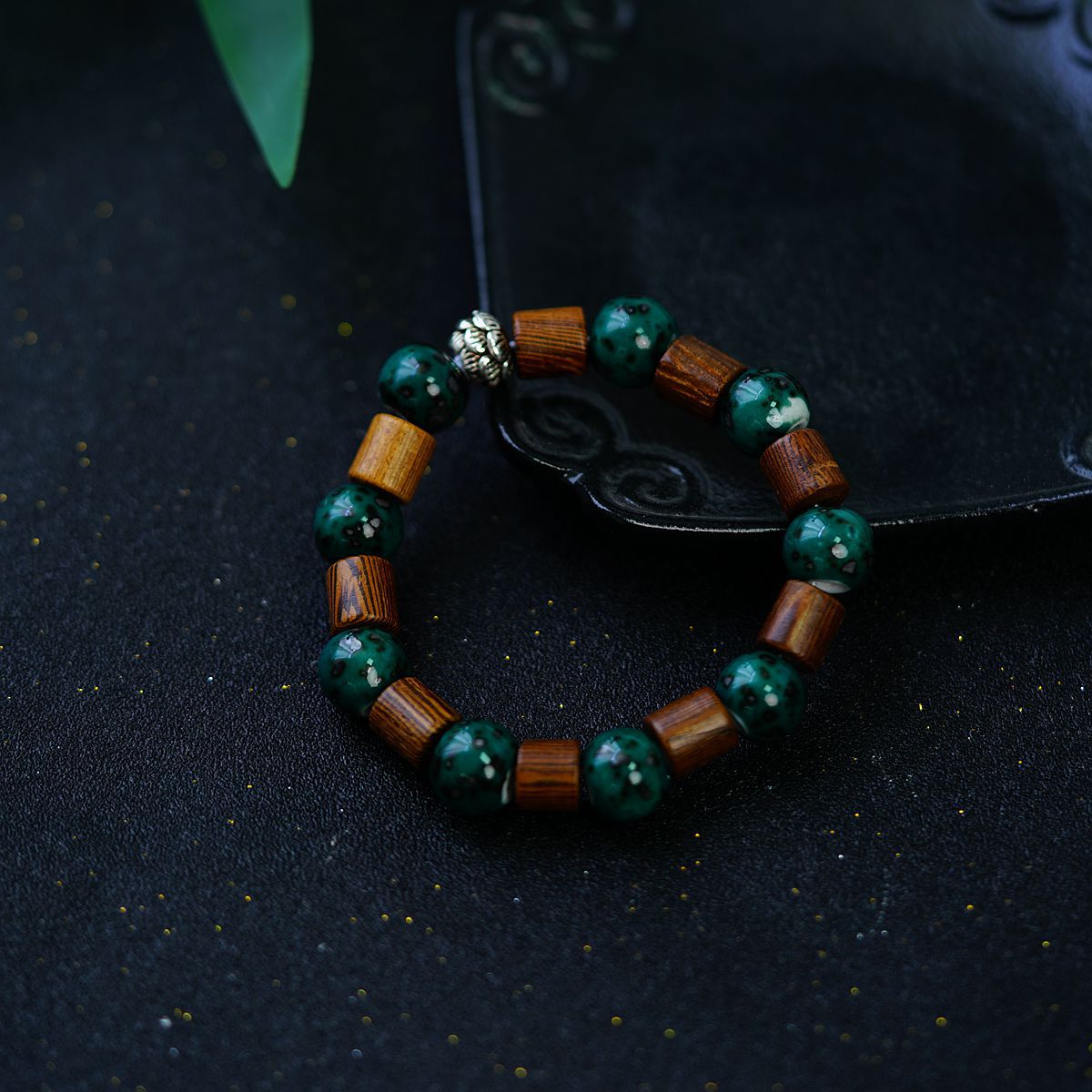 Retro Ethnic Style Geometric Ceramics Knitting Men's Bracelets