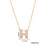 IG Style Letter Text Number Stainless Steel 18K Gold Plated Necklaces