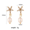 Casual Pearl Geometric Stainless Steel 18K Gold Plated Necklaces