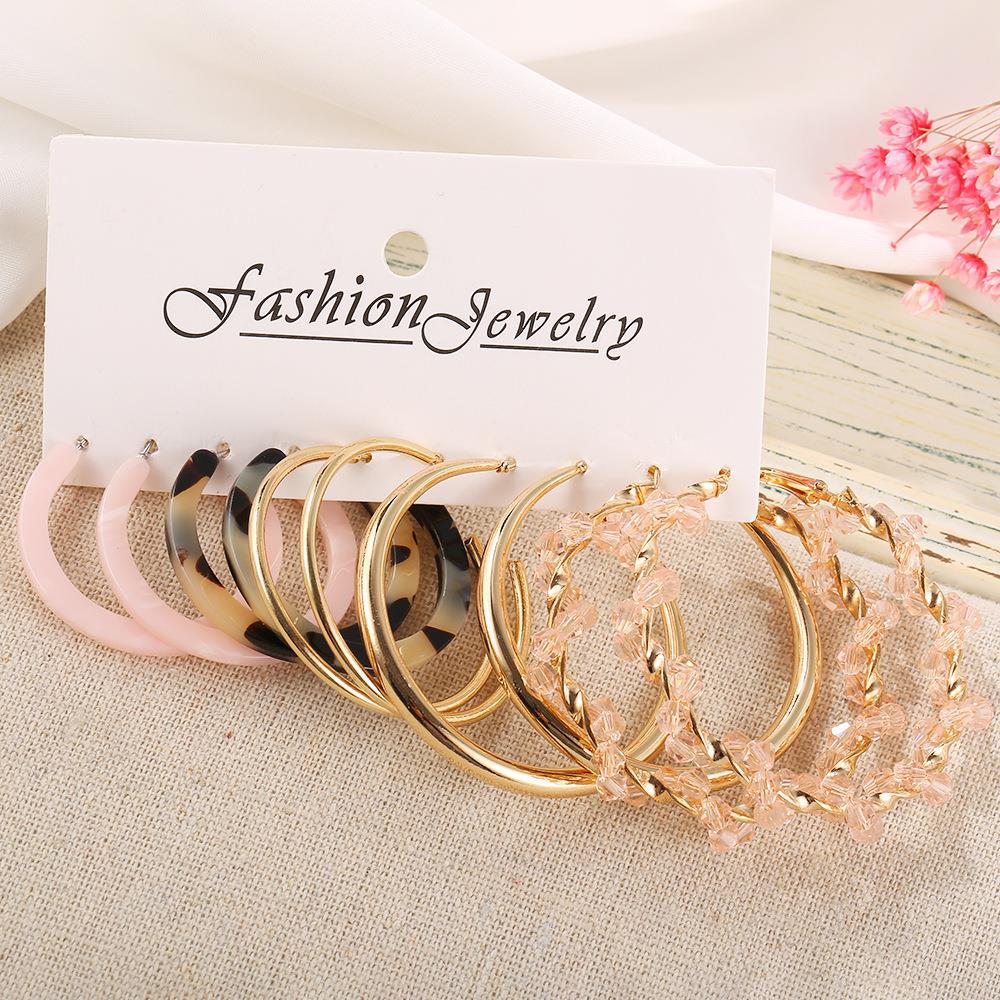 Fashion Circle Alloy Women's Hoop Earrings 1 Set