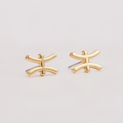 Wholesale Jewelry 1 Pair Fashion Constellation Alloy Ear Studs