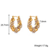 Casual Pearl Geometric Stainless Steel 18K Gold Plated Necklaces