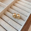 Circle Heart Geometric Metal Electroplating Earrings